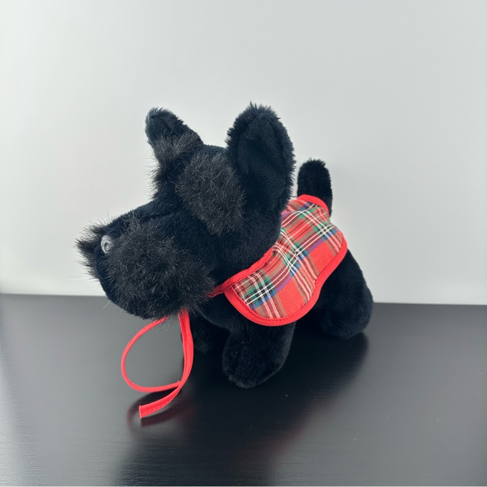 Special Effects MAC Duff 5140 Dog Plush Stuffed Plaid Black Scottish Terrier 9”